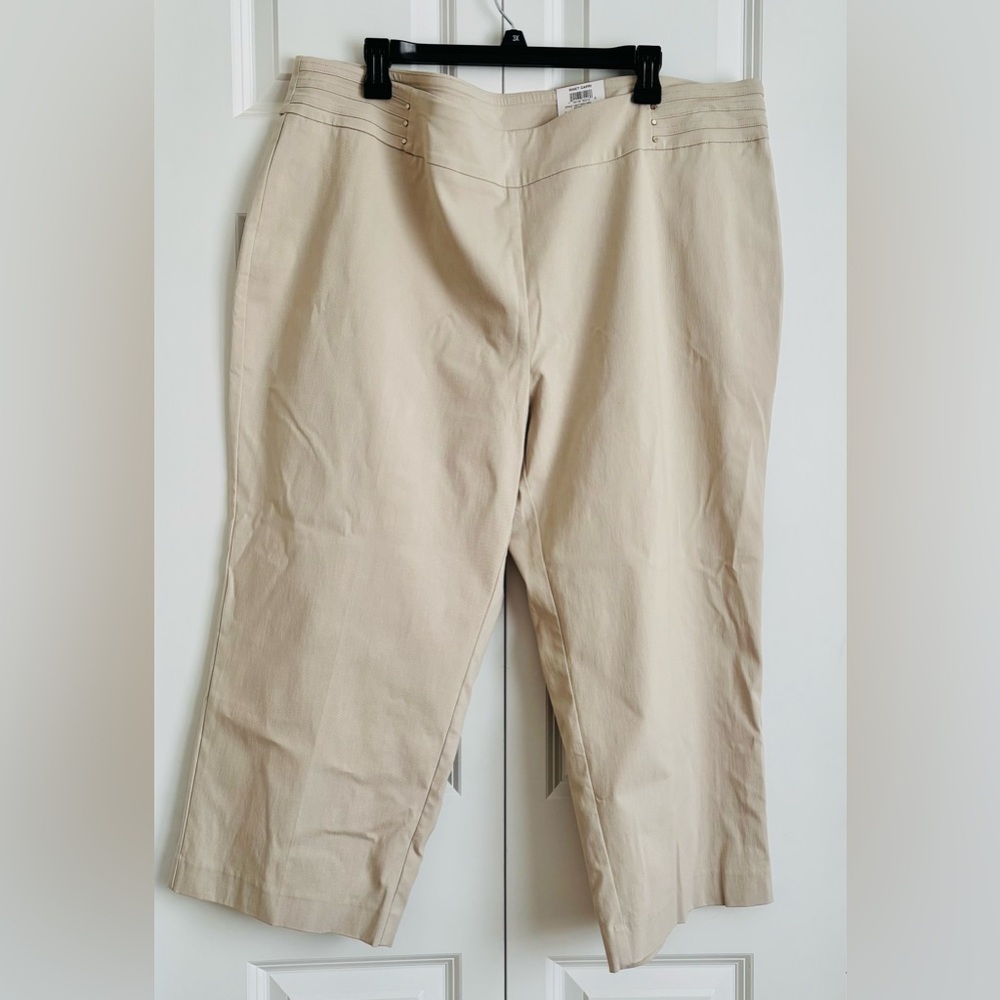 Beige Casual Pants capris